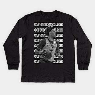 Cade Cunningham Basketball Kids Long Sleeve T-Shirt